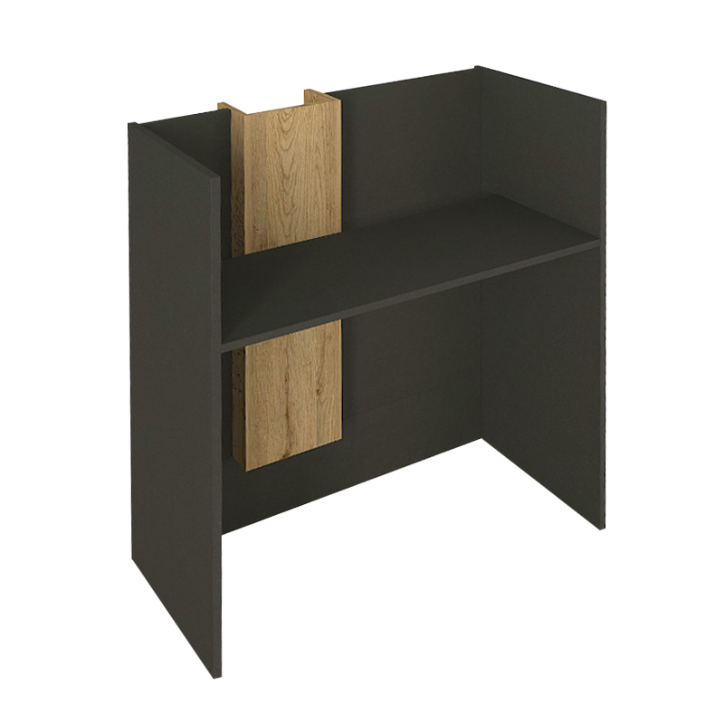 Γραφείο υποδοχής - reception Bonveno Megapap χρώμα ανθρακί - sepet oak 90x43,2x110εκ. Γραφείο υποδοχής - reception Bonveno Megapap χρώμα ανθρακί - sepet oak 90x43,2x110εκ.