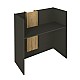 Γραφείο υποδοχής - reception Bonveno Megapap χρώμα ανθρακί - sepet oak 90x43,2x110εκ. Γραφείο υποδοχής - reception Bonveno Megapap χρώμα ανθρακί - sepet oak 90x43,2x110εκ.