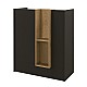 Γραφείο υποδοχής - reception Bonveno Megapap χρώμα ανθρακί - sepet oak 90x43,2x110εκ. Γραφείο υποδοχής - reception Bonveno Megapap χρώμα ανθρακί - sepet oak 90x43,2x110εκ.