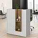 Γραφείο υποδοχής - reception Bonveno Megapap χρώμα λευκό - sepet oak 90x43,2x110εκ. Γραφείο υποδοχής - reception Bonveno Megapap χρώμα λευκό - sepet oak 90x43,2x110εκ.