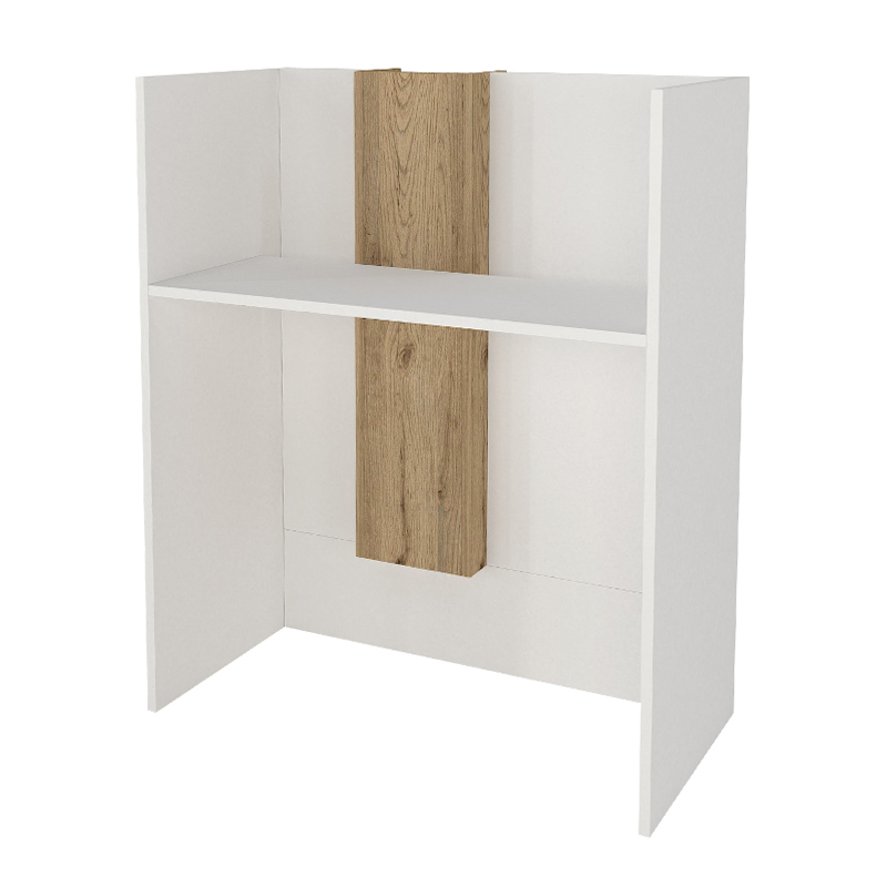 Γραφείο υποδοχής - reception Bonveno Megapap χρώμα λευκό - sepet oak 90x43,2x110εκ. Γραφείο υποδοχής - reception Bonveno Megapap χρώμα λευκό - sepet oak 90x43,2x110εκ.