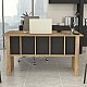 Γραφείο εργασίας Nika Megapap χρώμα sepet oak - ανθρακί 140x60x75εκ. Γραφείο εργασίας Nika Megapap χρώμα sepet oak - ανθρακί 140x60x75εκ.