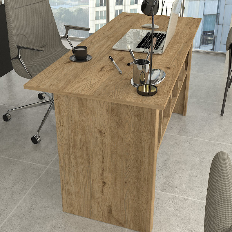 Γραφείο εργασίας Nika Megapap χρώμα sepet oak - ανθρακί 140x60x75εκ. Γραφείο εργασίας Nika Megapap χρώμα sepet oak - ανθρακί 140x60x75εκ.