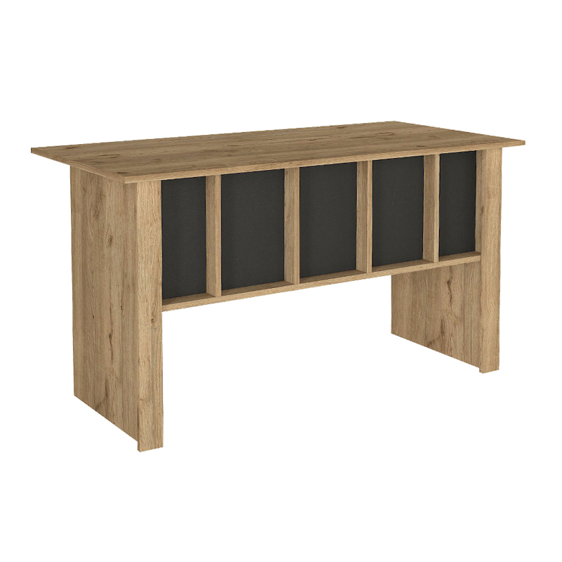 Γραφείο εργασίας Nika Megapap χρώμα sepet oak - ανθρακί 140x60x75εκ. Γραφείο εργασίας Nika Megapap χρώμα sepet oak - ανθρακί 140x60x75εκ.