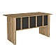 Γραφείο εργασίας Nika Megapap χρώμα sepet oak - ανθρακί 140x60x75εκ. Γραφείο εργασίας Nika Megapap χρώμα sepet oak - ανθρακί 140x60x75εκ.
