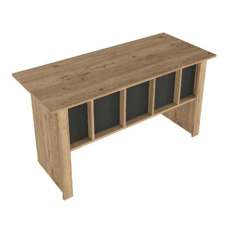 Γραφείο εργασίας Nika Megapap χρώμα sepet oak - ανθρακί 140x60x75εκ. Γραφείο εργασίας Nika Megapap χρώμα sepet oak - ανθρακί 140x60x75εκ.