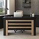Γραφείο εργασίας Epito Megapap χρώμα ανθρακί - sepet oak 140x59,6x76,8εκ. Γραφείο εργασίας Epito Megapap χρώμα ανθρακί - sepet oak 140x59,6x76,8εκ.