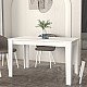 Τραπέζι Darlen Megapap χρώμα λευκό 125x72x74εκ.
