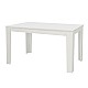 Τραπέζι Darlen Megapap χρώμα λευκό 125x72x74εκ.