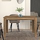 Τραπέζι Darlen Megapap χρώμα καρυδί 125x72x74εκ.