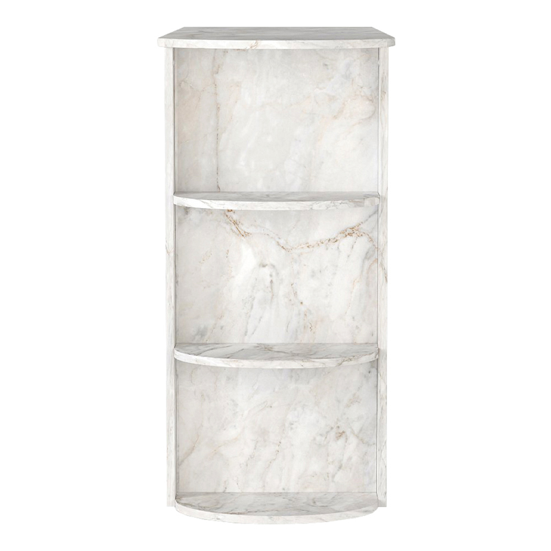 Τραπέζι μπαρ Vigne Megapap χρώμα λευκό εφέ μαρμάρου 150x51,6x101,8εκ.