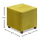 Σκαμπώ Ranma Megapap υφασμάτινο χρώμα λαδί 40x40x40εκ. Σκαμπώ Ranma Megapap υφασμάτινο χρώμα λαδί 40x40x40εκ.