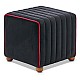 Σκαμπώ Mona Megapap βελούδινο χρώμα μαύρο 40x40x40εκ. Σκαμπώ Mona Megapap βελούδινο χρώμα μαύρο 40x40x40εκ.