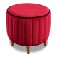Σκαμπώ Lindy Megapap βελούδινο χρώμα κόκκινο 40x40x40εκ. Σκαμπώ Lindy Megapap βελούδινο χρώμα κόκκινο 40x40x40εκ.