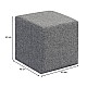Σκαμπώ Kare Megapap υφασμάτινο χρώμα γκρι 40x40x40εκ. Σκαμπώ Kare Megapap υφασμάτινο χρώμα γκρι 40x40x40εκ.