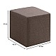 Σκαμπώ Kare Megapap υφασμάτινο χρώμα καφέ 40x40x40εκ. Σκαμπώ Kare Megapap υφασμάτινο χρώμα καφέ 40x40x40εκ.