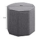 Σκαμπώ Hexa Megapap υφασμάτινο χρώμα γκρι 40x40x42εκ. Σκαμπώ Hexa Megapap υφασμάτινο χρώμα γκρι 40x40x42εκ.