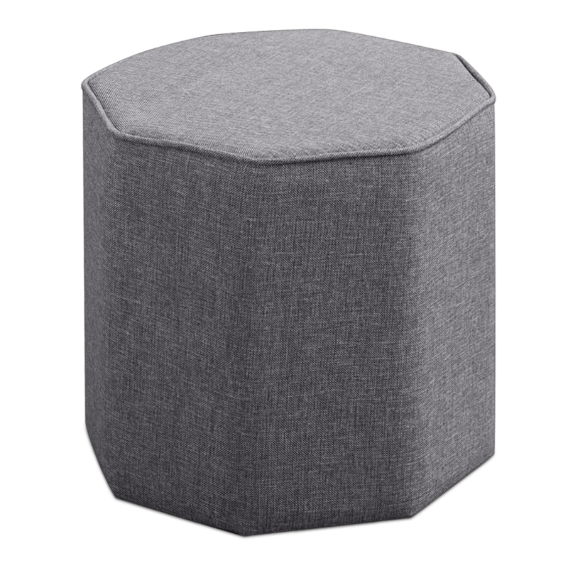 Σκαμπώ Hexa Megapap υφασμάτινο χρώμα γκρι 40x40x42εκ. Σκαμπώ Hexa Megapap υφασμάτινο χρώμα γκρι 40x40x42εκ.