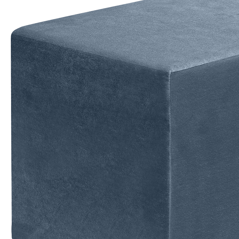 Σκαμπώ April Megapap βελούδινο χρώμα ανθρακί 40x40x40εκ. Σκαμπώ April Megapap βελούδινο χρώμα ανθρακί 40x40x40εκ.