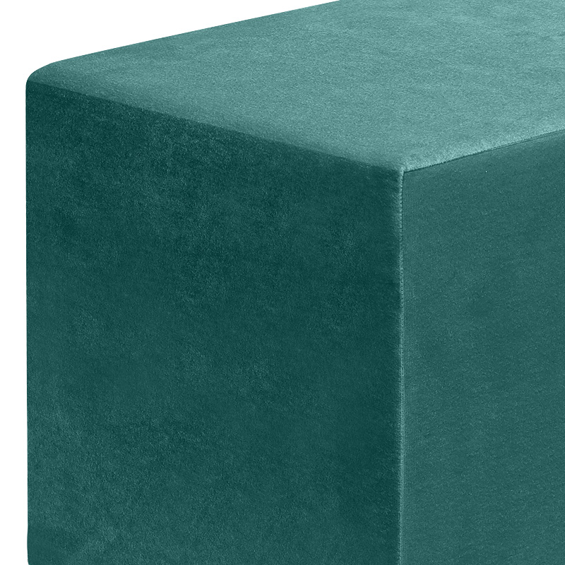 Σκαμπώ April Megapap βελούδινο χρώμα κυπαρρισί 40x40x40εκ. Σκαμπώ April Megapap βελούδινο χρώμα κυπαρρισί 40x40x40εκ.