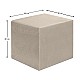 Σκαμπώ April Megapap βελούδινο χρώμα μπεζ 40x40x40εκ. Σκαμπώ April Megapap βελούδινο χρώμα μπεζ 40x40x40εκ.