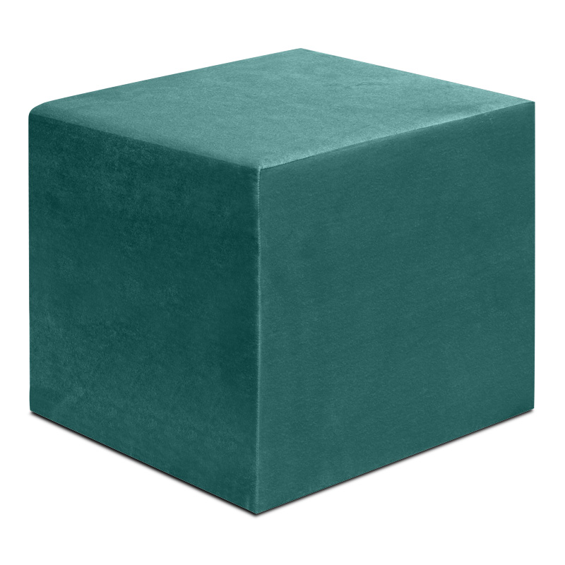 Σκαμπώ April Megapap βελούδινο χρώμα κυπαρισσί 40x40x40εκ. Σκαμπώ April Megapap βελούδινο χρώμα κυπαρισσί 40x40x40εκ.