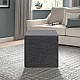 Σκαμπώ Linda Megapap υφασμάτινο χρώμα ανθρακί 40x40x40εκ. Σκαμπώ Linda Megapap υφασμάτινο χρώμα ανθρακί 40x40x40εκ.