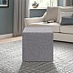 Σκαμπώ Linda Megapap υφασμάτινο χρώμα γκρι 40x40x40εκ. Σκαμπώ Linda Megapap υφασμάτινο χρώμα γκρι 40x40x40εκ.