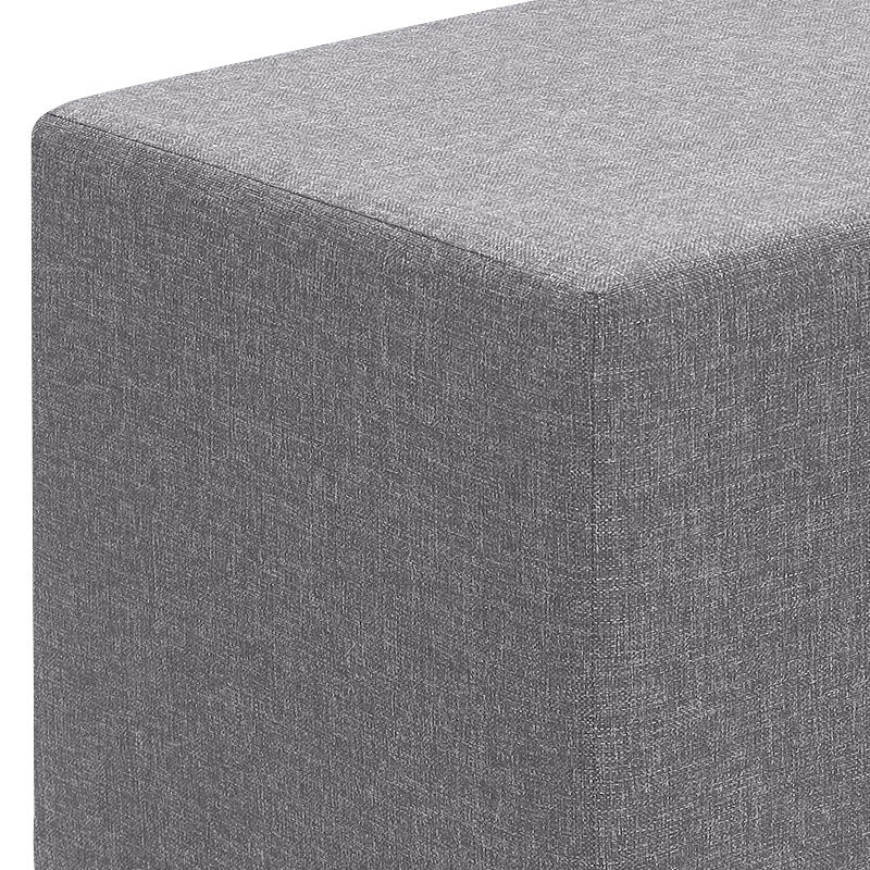 Σκαμπώ Linda Megapap υφασμάτινο χρώμα γκρι 40x40x40εκ. Σκαμπώ Linda Megapap υφασμάτινο χρώμα γκρι 40x40x40εκ.