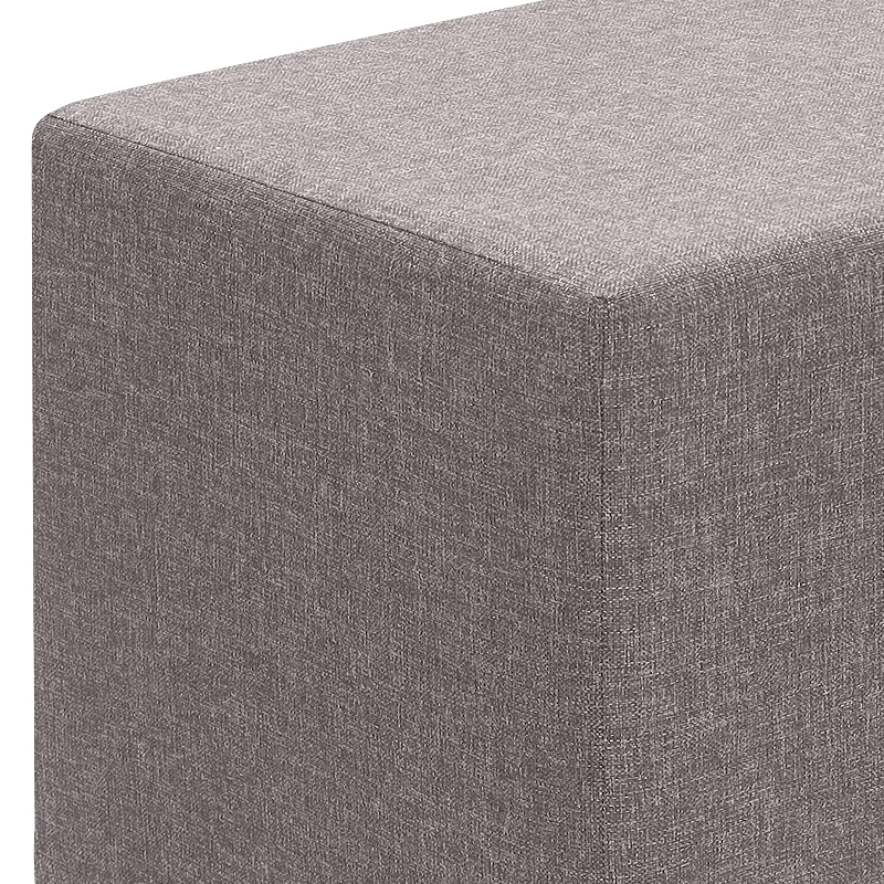 Σκαμπώ Linda Megapap υφασμάτινο χρώμα καφέ 40x40x40εκ. Σκαμπώ Linda Megapap υφασμάτινο χρώμα καφέ 40x40x40εκ.
