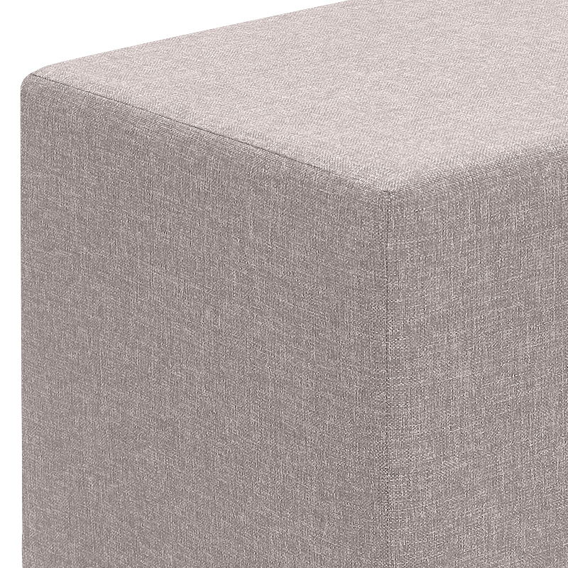 Σκαμπώ Linda Megapap υφασμάτινο χρώμα μπεζ 40x40x40εκ. Σκαμπώ Linda Megapap υφασμάτινο χρώμα μπεζ 40x40x40εκ.
