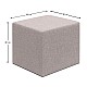 Σκαμπώ Linda Megapap υφασμάτινο χρώμα μπεζ 40x40x40εκ. Σκαμπώ Linda Megapap υφασμάτινο χρώμα μπεζ 40x40x40εκ.