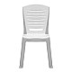 Καρέκλα πολυπροπυλενίου Tabia Megapap χρώμα λευκό 47x49x86εκ.