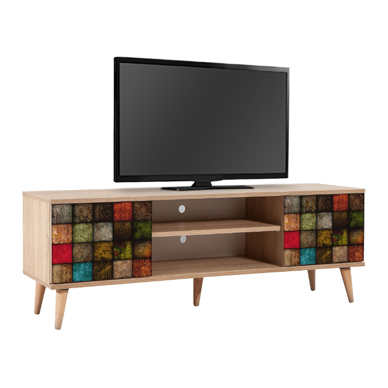 Έπιπλο τηλεόρασης Soho Megapap χρώμα sonoma 140x40x50 εκ. Έπιπλο τηλεόρασης Soho Megapap χρώμα sonoma 140x40x50 εκ.