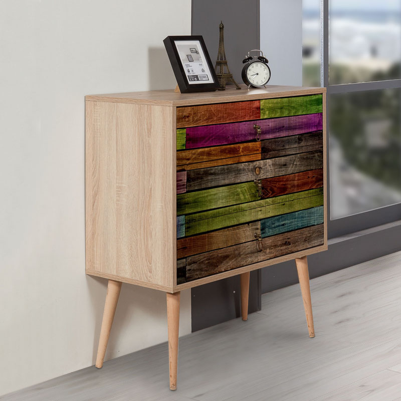 Συρταρτιέρα Soho Megapap χρώμα sonoma 80x40x90εκ. Συρταρτιέρα Soho Megapap χρώμα sonoma 80x40x90εκ.