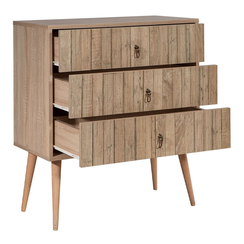 Συρταρτιέρα Soho Megapap χρώμα sonoma 80x40x90εκ. Συρταρτιέρα Soho Megapap χρώμα sonoma 80x40x90εκ.