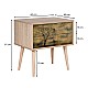 Κομοδίνο Soho Megapap από μελαμίνη χρώμα sonoma 60x40x61εκ. Κομοδίνο Soho Megapap από μελαμίνη χρώμα sonoma 60x40x61εκ.