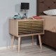 Κομοδίνο Soho Megapap χρώμα sonoma 60x40x61εκ. Κομοδίνο Soho Megapap χρώμα sonoma 60x40x61εκ.