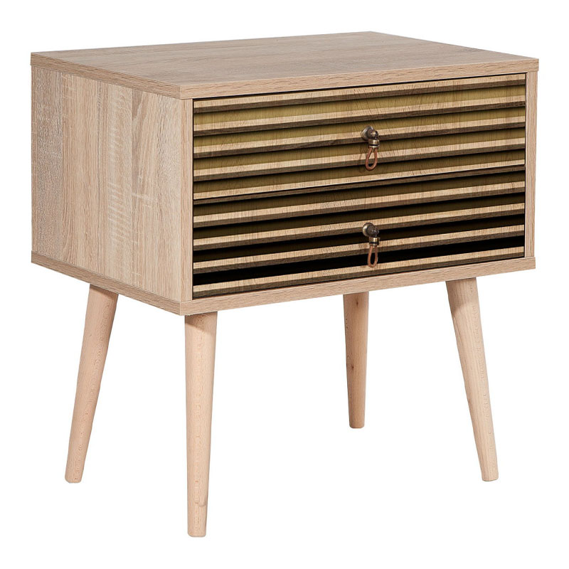 Κομοδίνο Soho Megapap χρώμα sonoma 60x40x61εκ. Κομοδίνο Soho Megapap χρώμα sonoma 60x40x61εκ.