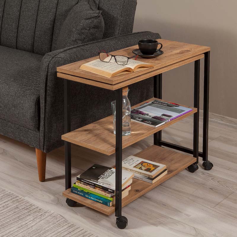 Τραπεζάκι βοηθητικό Frenk Megapap πολυμορφικό χρώμα atlantic pine 76x30x66εκ. Τραπεζάκι βοηθητικό Frenk Megapap πολυμορφικό χρώμα atlantic pine 76x30x66εκ.