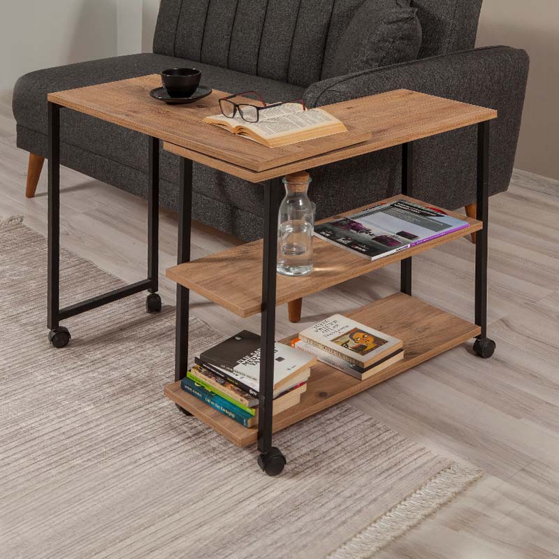 Τραπεζάκι βοηθητικό Frenk Megapap πολυμορφικό χρώμα atlantic pine 76x30x66εκ. Τραπεζάκι βοηθητικό Frenk Megapap πολυμορφικό χρώμα atlantic pine 76x30x66εκ.