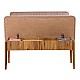 Καναπές διθέσιος - Παγκάκι Alden Megapap από μελαμίνη - βελούδο χρώμα μπεζ 110x40x85εκ.
