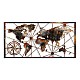 Διακοσμητικό τοίχου World Map Megapap μεταλλικό χρώμα μαύρο - bronze 120x60εκ. Διακοσμητικό τοίχου World Map Megapap μεταλλικό χρώμα μαύρο - bronze 120x60εκ.