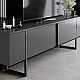 Έπιπλο τηλεόρασης Luxe Megapap χρώμα ανθρακί 180x30x50εκ. Έπιπλο τηλεόρασης Luxe Megapap χρώμα ανθρακί 180x30x50εκ.