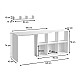 Γραφείο εργασίας Blake Megapap χρώμα λευκό 145x45x74εκ. Γραφείο εργασίας Blake Megapap χρώμα λευκό 145x45x74εκ.