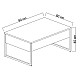 Τραπεζάκι σαλονιού Luxe Megapap χρώμα travertine - χρυσό 90x60x40εκ. Τραπεζάκι σαλονιού Luxe Megapap χρώμα travertine - χρυσό 90x60x40εκ.