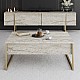 Τραπεζάκι σαλονιού Luxe Megapap χρώμα travertine - χρυσό 90x60x40εκ. Τραπεζάκι σαλονιού Luxe Megapap χρώμα travertine - χρυσό 90x60x40εκ.