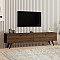 Έπιπλο τηλεόρασης Paris Megapap χρώμα καρυδί 160x25x35εκ.