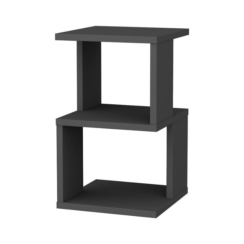 Κομοδίνο Carter Megapap χρώμα ανθρακί 29,6x29,6x49,4εκ. Κομοδίνο Carter Megapap χρώμα ανθρακί 29,6x29,6x49,4εκ.
