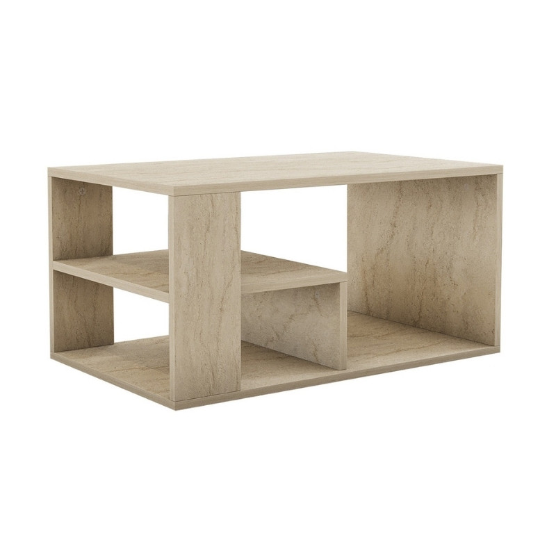 Τραπεζάκι σαλονιού Rodom Megapap χρώμα travertine 80x50x40εκ. Τραπεζάκι σαλονιού Rodom Megapap χρώμα travertine 80x50x40εκ.